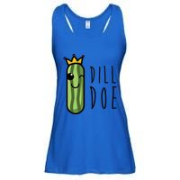 Dill Doe Funny Pickles Puns And Fun Distressed Gift Ladies Essential Flowy Tank