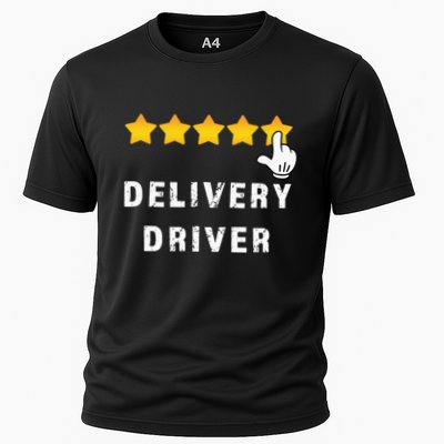 Delivery Driver Five Star Food Dash Grub Grocery Performance Shirt
