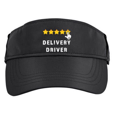 Delivery Driver Five Star Food Dash Grub Grocery Adult Drive Performance Visor