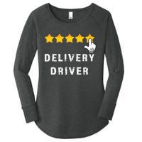 Delivery Driver Five Star Food Dash Grub Grocery Women's Perfect Tri Tunic Long Sleeve Shirt