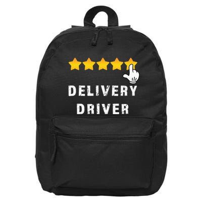Delivery Driver Five Star Food Dash Grub Grocery 16 in Basic Backpack