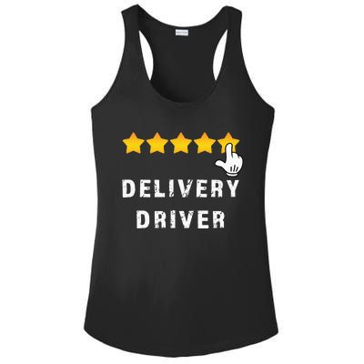 Delivery Driver Five Star Food Dash Grub Grocery Ladies PosiCharge Competitor Racerback Tank