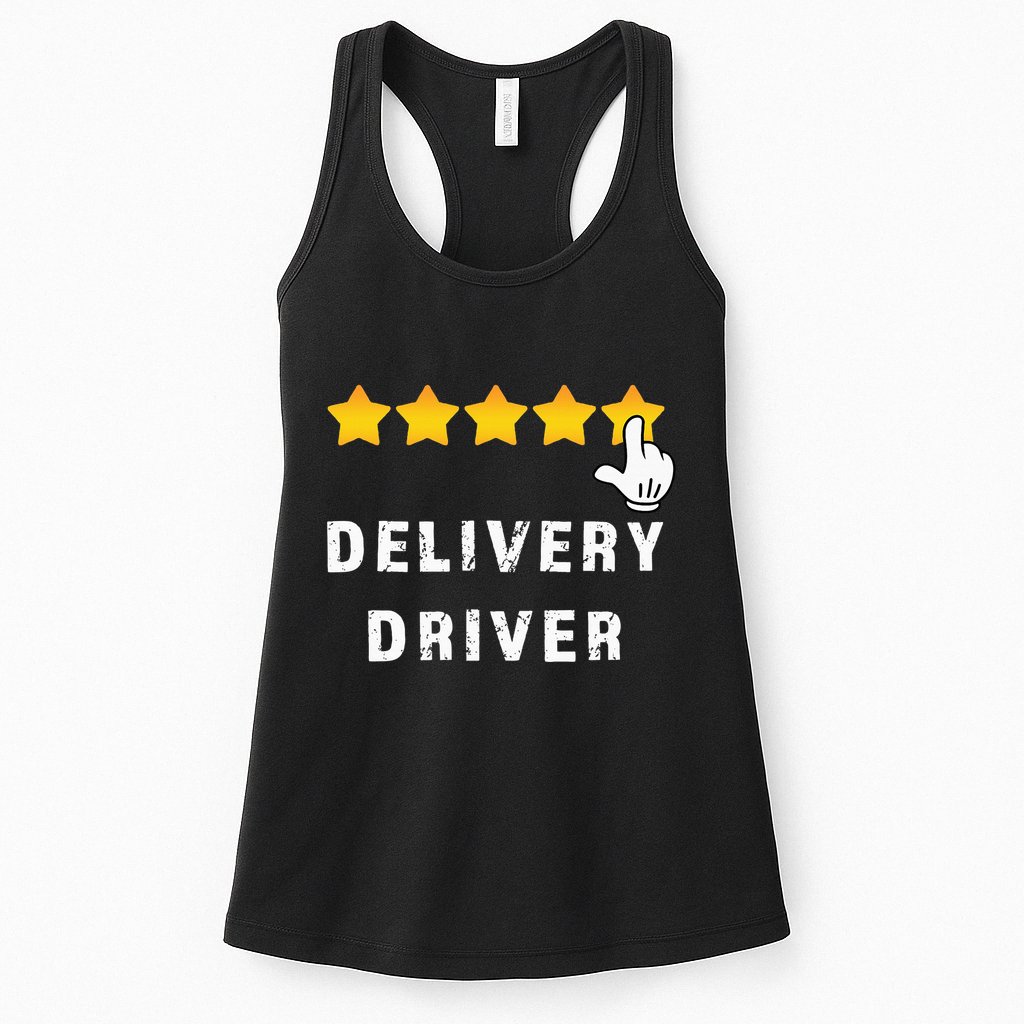 Delivery Driver Five Star Food Dash Grub Grocery Womens Tank Top