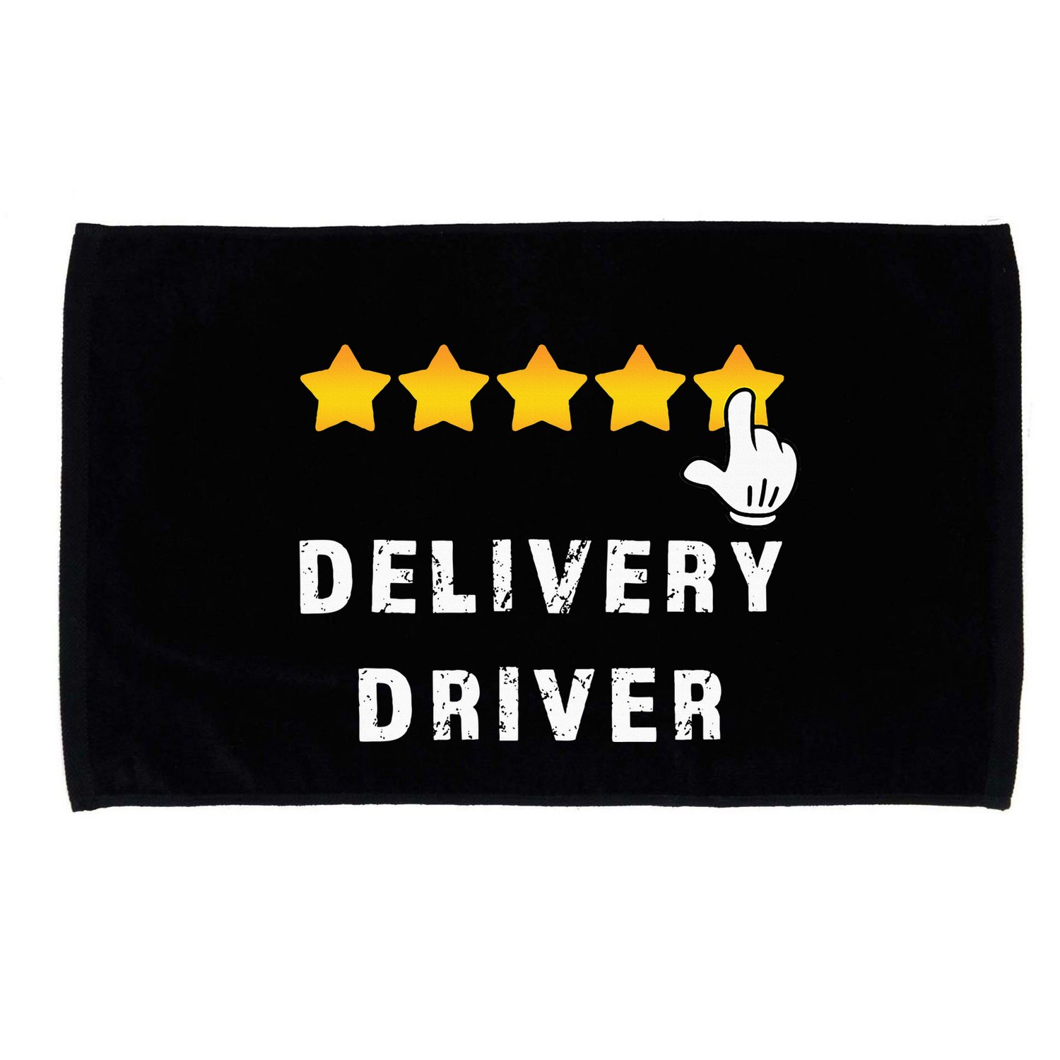 Delivery Driver Five Star Food Dash Grub Grocery Microfiber Hand Towel