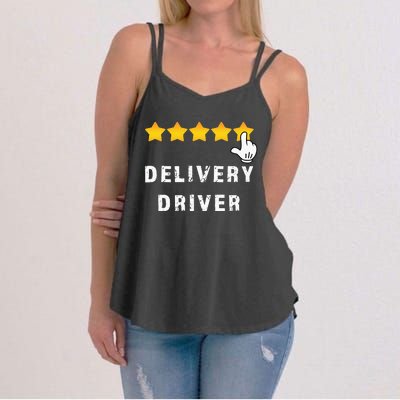 Delivery Driver Five Star Food Dash Grub Grocery Women's Strappy Tank