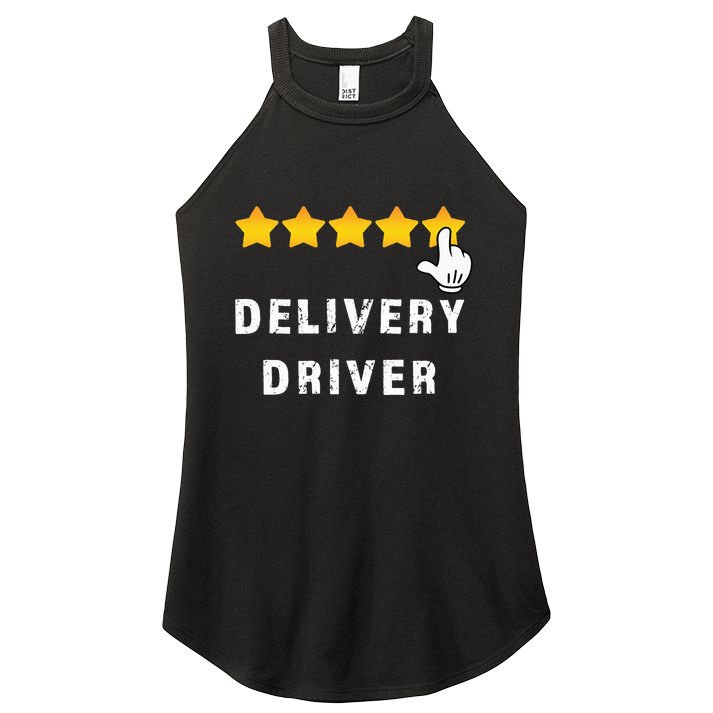 Delivery Driver Five Star Food Dash Grub Grocery Women's Perfect Tri Rocker Tank