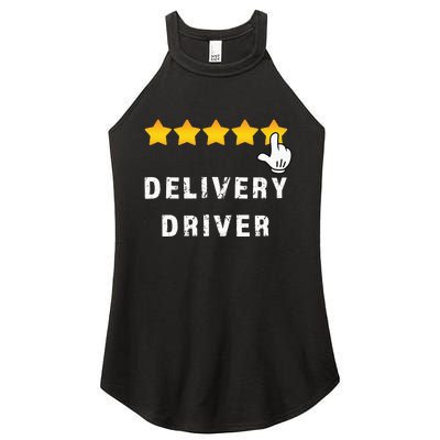 Delivery Driver Five Star Food Dash Grub Grocery Women's Perfect Tri Rocker Tank