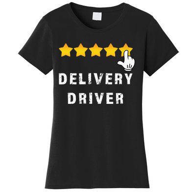 Delivery Driver Five Star Food Dash Grub Grocery Women's T-Shirt