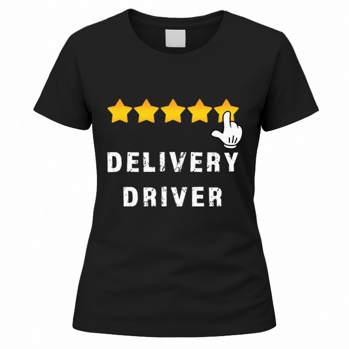 Delivery Driver Five Star Food Dash Grub Grocery Women's T-Shirt