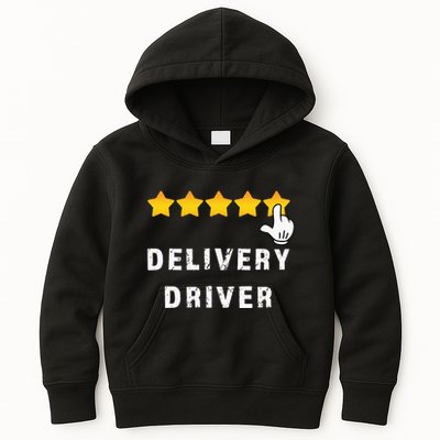 Delivery Driver Five Star Food Dash Grub Grocery Kids Hoodie