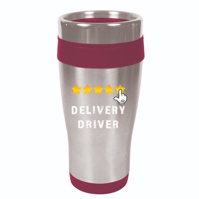Delivery Driver Five Star Food Dash Grub Grocery 16oz Travel Tumbler