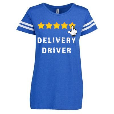 Delivery Driver Five Star Food Dash Grub Grocery Enza Ladies Jersey Football T-Shirt