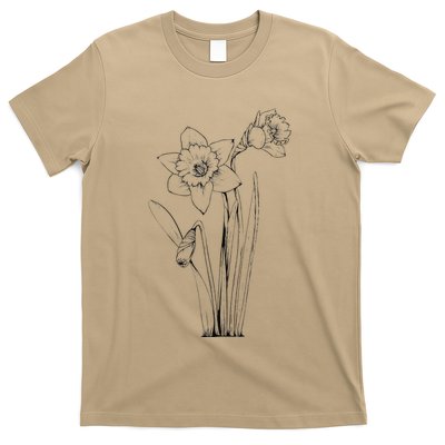 Daffodil Daffodils Flowers Floral Spring Easter T-Shirt