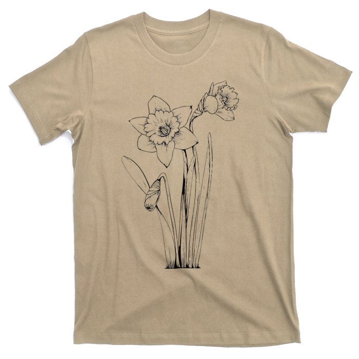 Daffodil Daffodils Flowers Floral Spring Easter T-Shirt