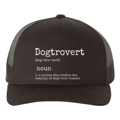 Dogtrovert Definition Funny Dog S Yupoong Adult 5-Panel Trucker Hat