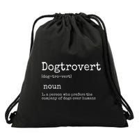 Dogtrovert Definition Funny Dog S Drawstring Bag