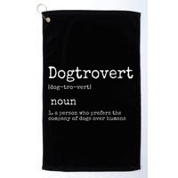 Dogtrovert Definition Funny Dog S Golf Towel