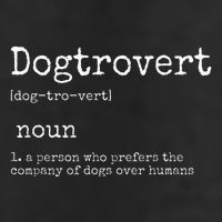 Dogtrovert Definition Funny Dog S Golf Towel