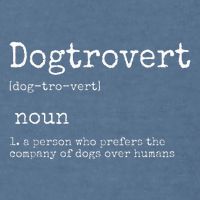 Dogtrovert Definition Funny Dog S Garment-Dyed Sweatshirt