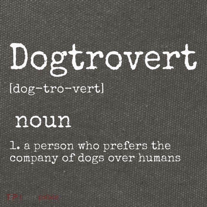Dogtrovert Definition Funny Dog S Cotton Canvas Backpack