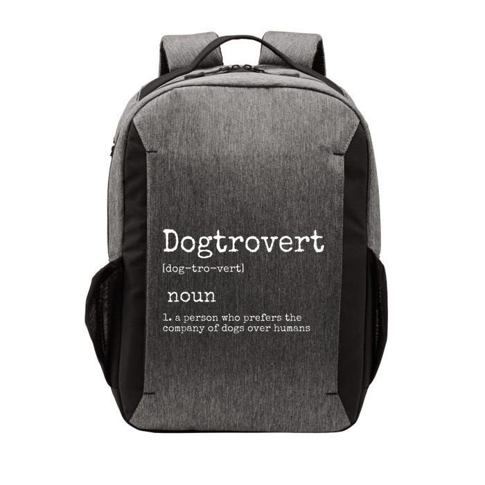 Dogtrovert Definition Funny Dog S Vector Backpack