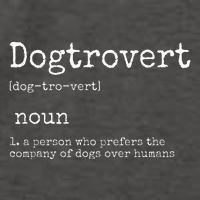 Dogtrovert Definition Funny Dog S Vector Backpack