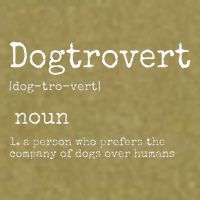 Dogtrovert Definition Funny Dog S Garment-Dyed Women's Muscle Tee