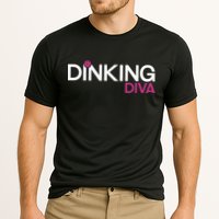 Dinking Diva Funny Pickleball Breast Cancer Awareness Gift Performance Shirt