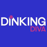 Dinking Diva Funny Pickleball Breast Cancer Awareness Gift Women's V-Neck T-Shirt