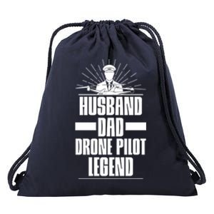 Drone Design For Your Drone Hobby Pilot Husband Gift Drawstring Bag