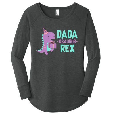 Dada Dinosaur Family Matching Birthday Party Daughter Women's Perfect Tri Tunic Long Sleeve Shirt