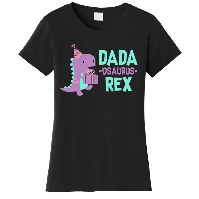 Dada Dinosaur Family Matching Birthday Party Daughter Women's T-Shirt