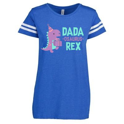 Dada Dinosaur Family Matching Birthday Party Daughter Enza Ladies Jersey Football T-Shirt