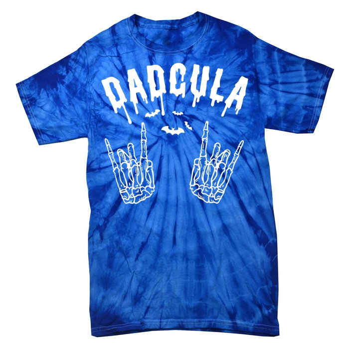 Dadcula Dad Father Monster Halloween Matching Costume Gift Tie-Dye T-Shirt