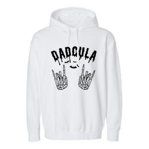 Dadcula Dad Father Monster Halloween Matching Costume Gift Garment-Dyed Fleece Hoodie