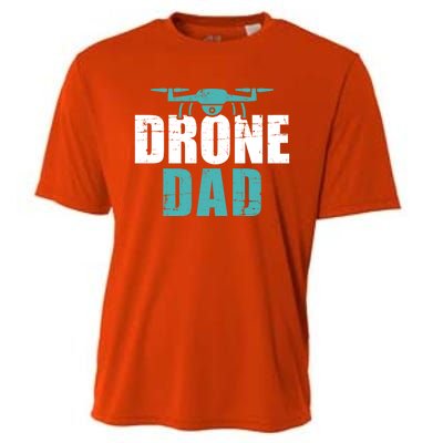 Drone Dad Father's Day Gift For Pilots Gift Cooling Performance Crew T-Shirt