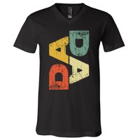 Dada Dad Fathers Day V-Neck T-Shirt