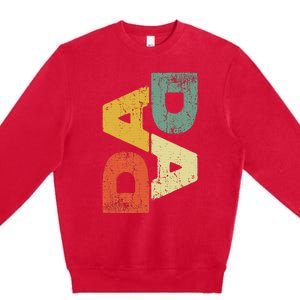 Dada Dad Fathers Day Premium Crewneck Sweatshirt