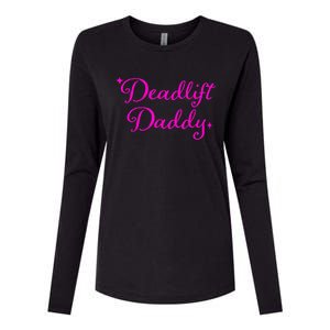 Deadlift Daddy Funny For Men Women Womens Cotton Relaxed Long Sleeve T-Shirt