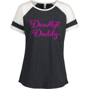 Deadlift Daddy Funny For Men Women Enza Ladies Jersey Colorblock Tee