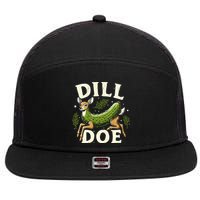 Dill Doe Funny Deer Pickle 7 Panel Mesh Trucker Snapback Hat
