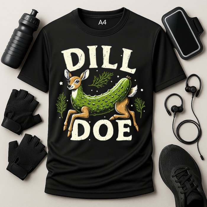 Dill Doe Funny Deer Pickle Performance Shirt