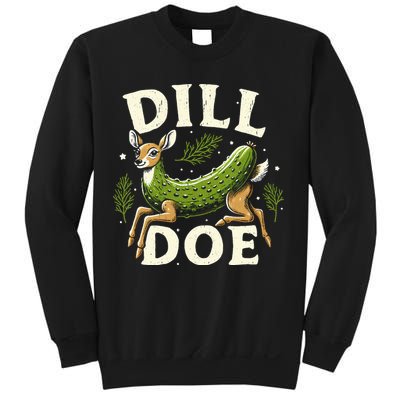 Dill Doe Funny Deer Pickle Sweatshirt