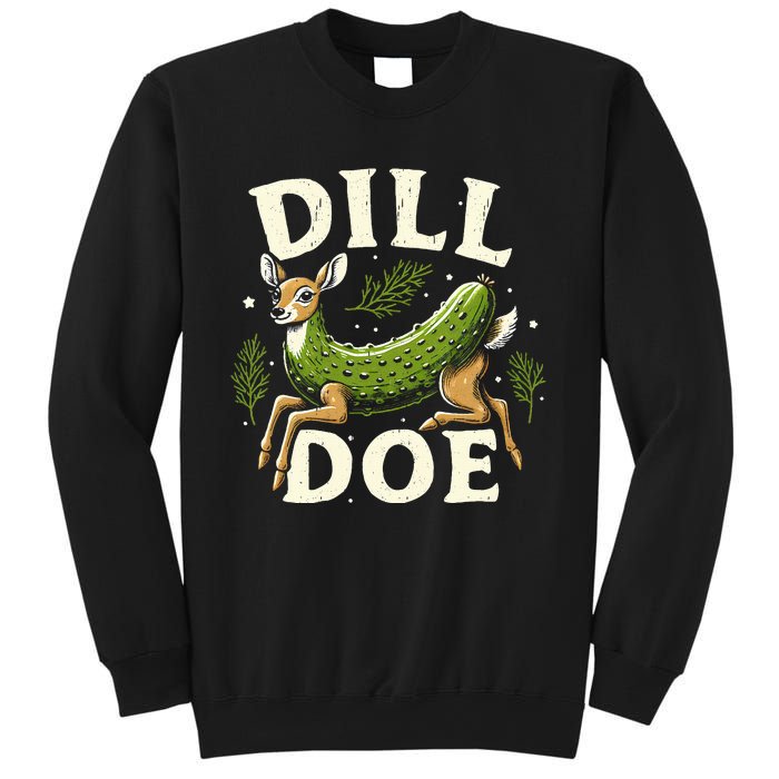 Dill Doe Funny Deer Pickle Sweatshirt