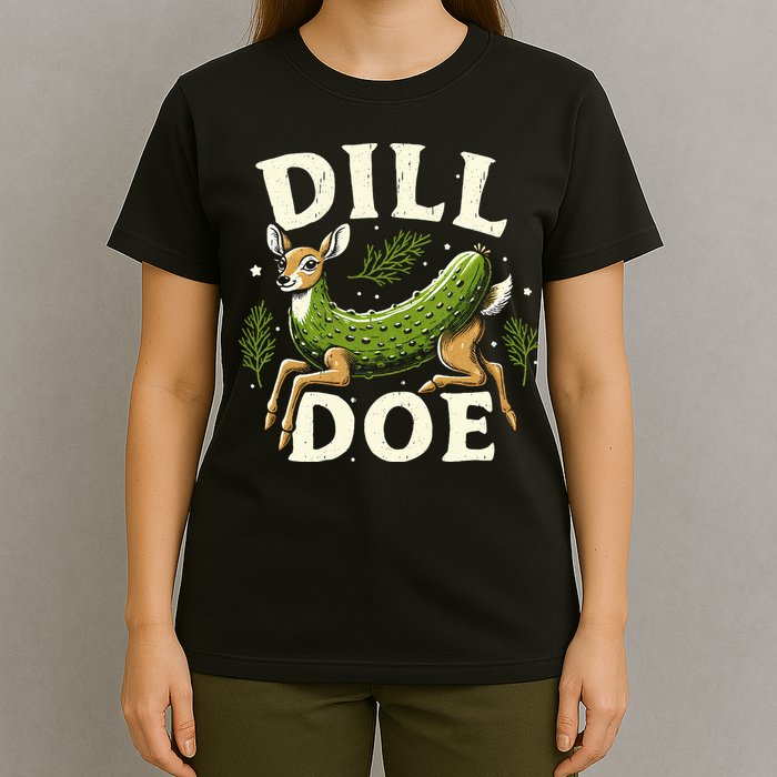 Dill Doe Funny Deer Pickle T-Shirt