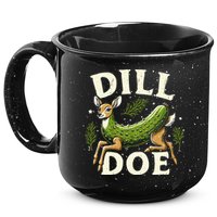 Dill Doe Funny Deer Pickle 15oz Campfire Ceramic Mug