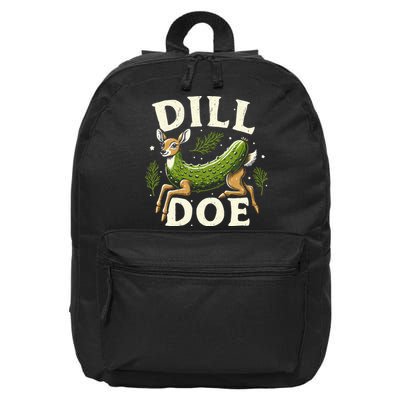 Dill Doe Funny Deer Pickle 16 in Basic Backpack