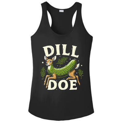 Dill Doe Funny Deer Pickle Ladies PosiCharge Competitor Racerback Tank