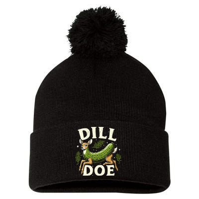 Dill Doe Funny Deer Pickle Pom Pom 12in Knit Beanie