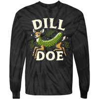 Dill Doe Funny Deer Pickle Tie-Dye Long Sleeve Shirt